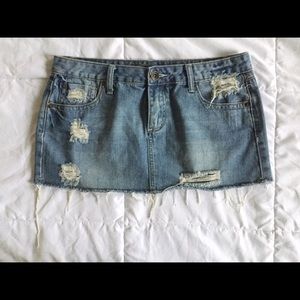 Denim Mini Skirt